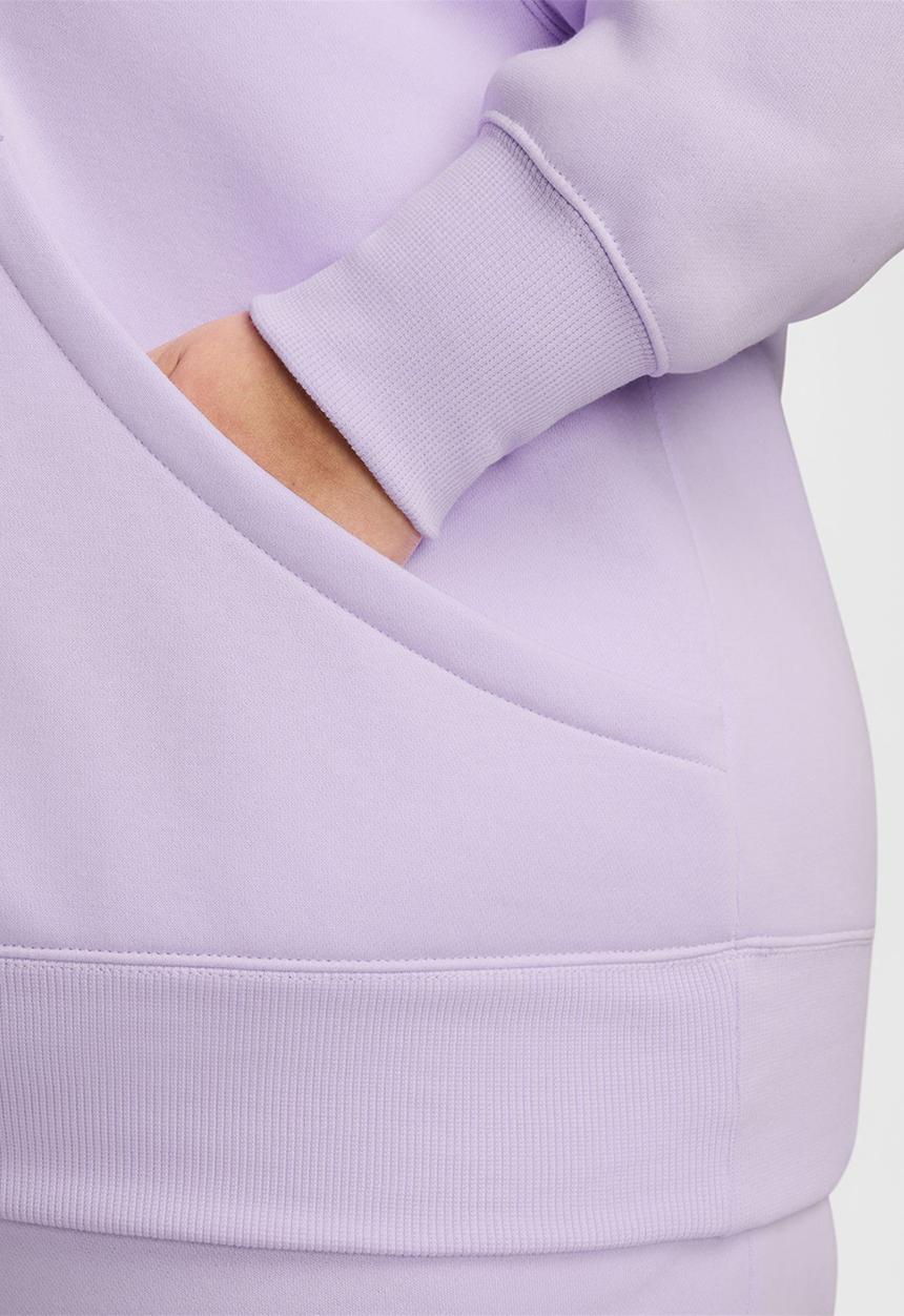 Nike - Plus w nsw phnx flc os po hoodie pl - violet mist/sail