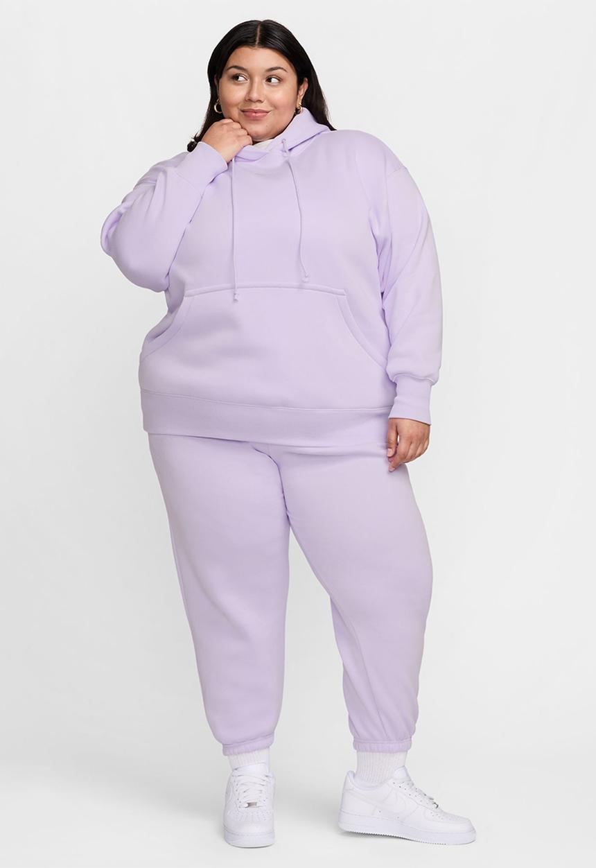 Nike - Plus w nsw phnx flc os po hoodie pl - violet mist/sail