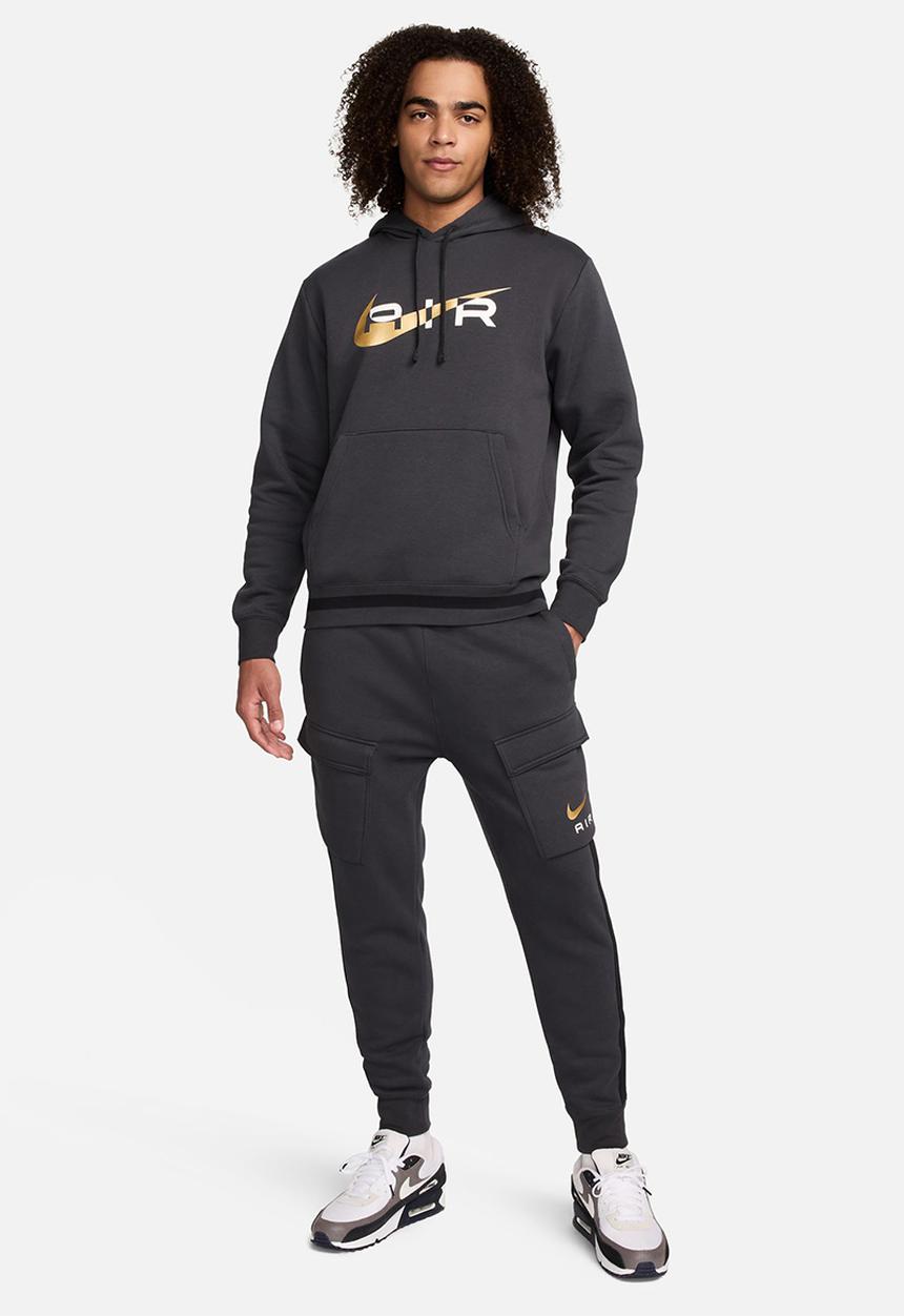 Nike - NSW Nike Air  Fleece Cargo Trousers - dk smoke grey/black