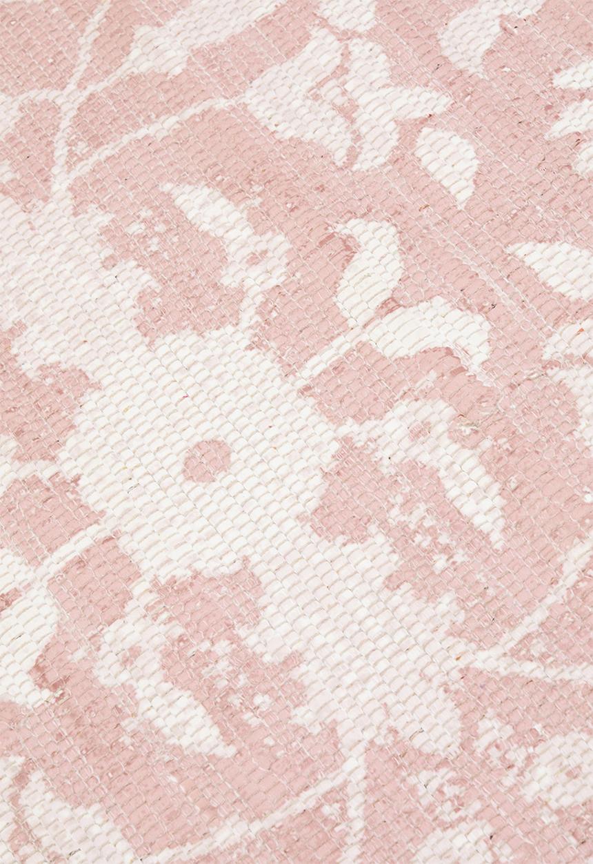Sixth Floor - Playful antique printed rug - blush