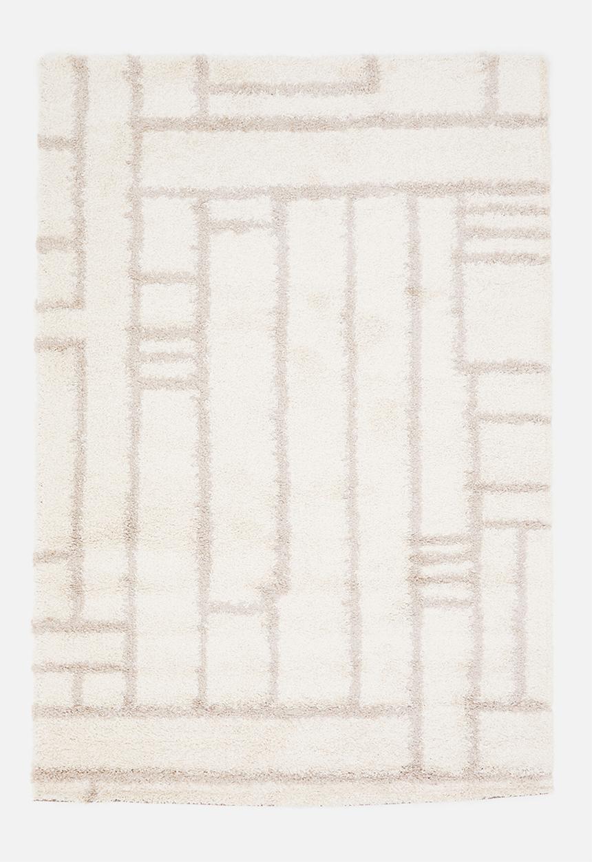 Fotakis - Shaggy Rug Staggered Lines  - Natural