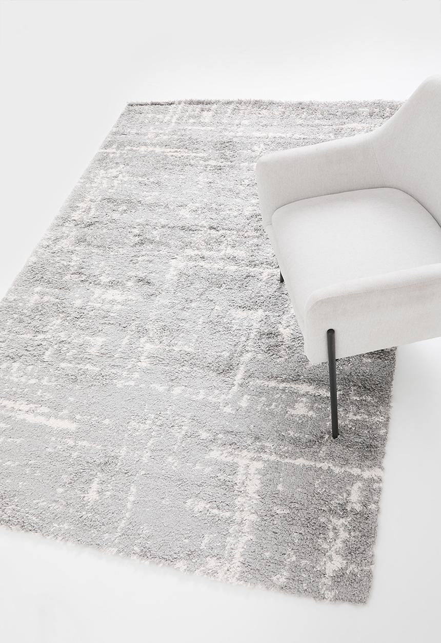 Fotakis - Shaggy Distressed Rug - Grey