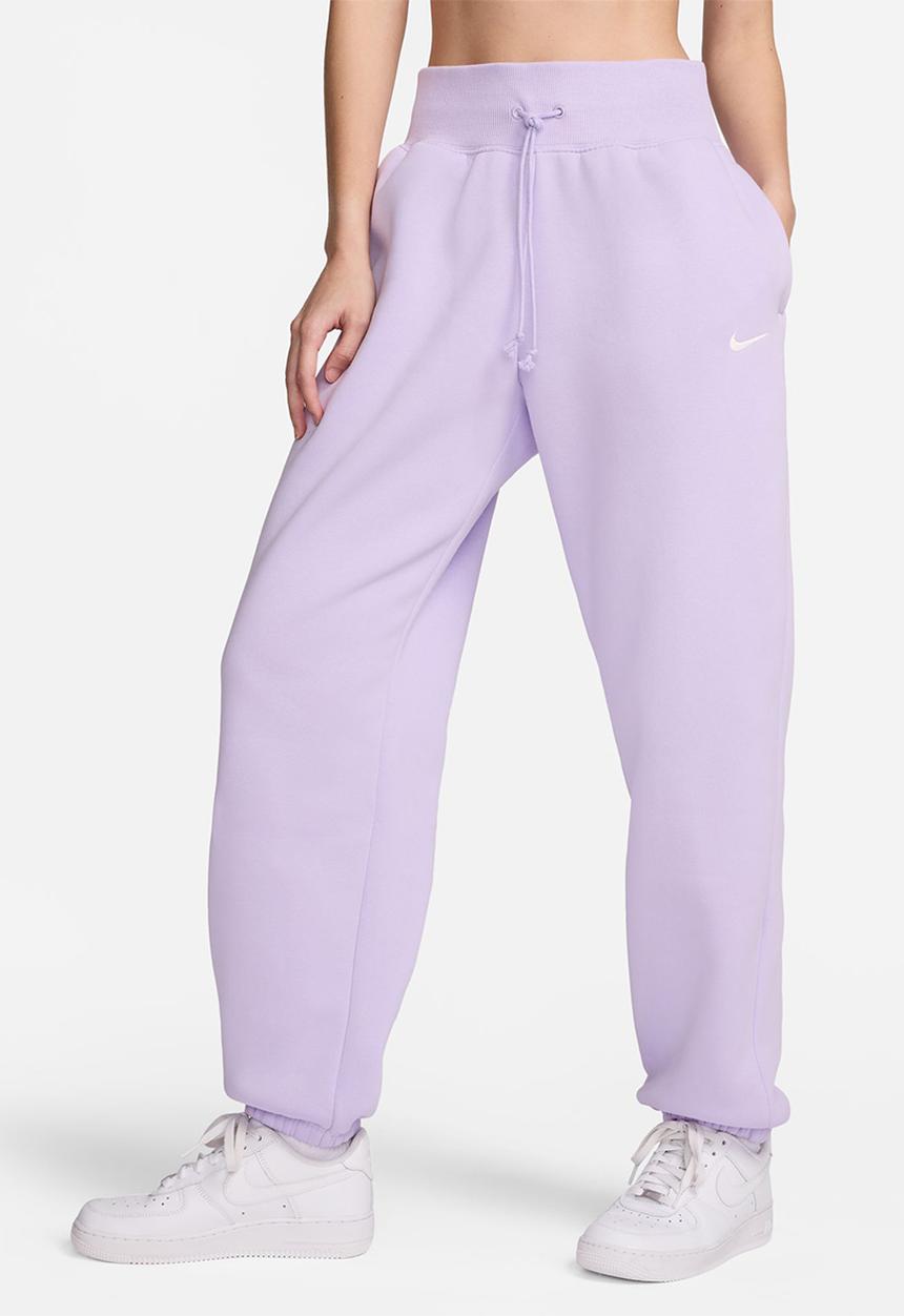 Nike - W nsw phnx flc hr os pant - violet mist/sail
