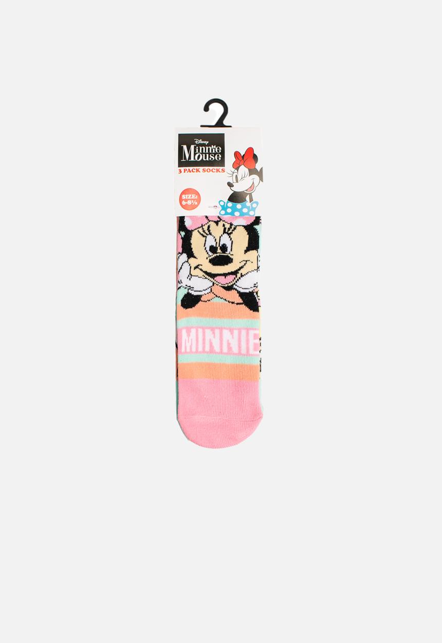 Character Group - Minnie 3 pack socks - pink