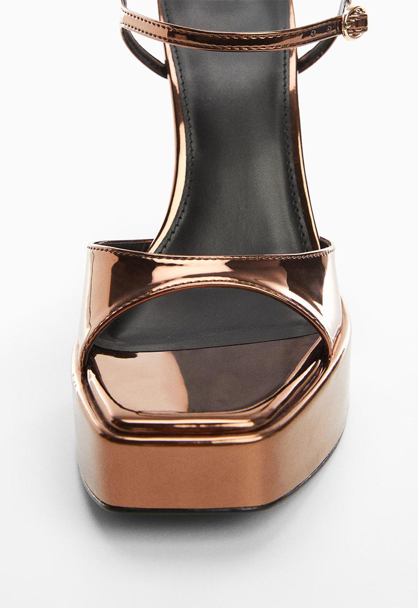 MANGO - Rovi platform sandal - copper