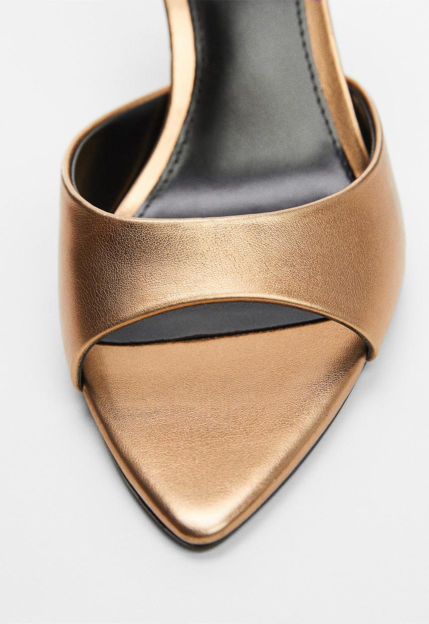 MANGO - Pepic heeled mule - copper