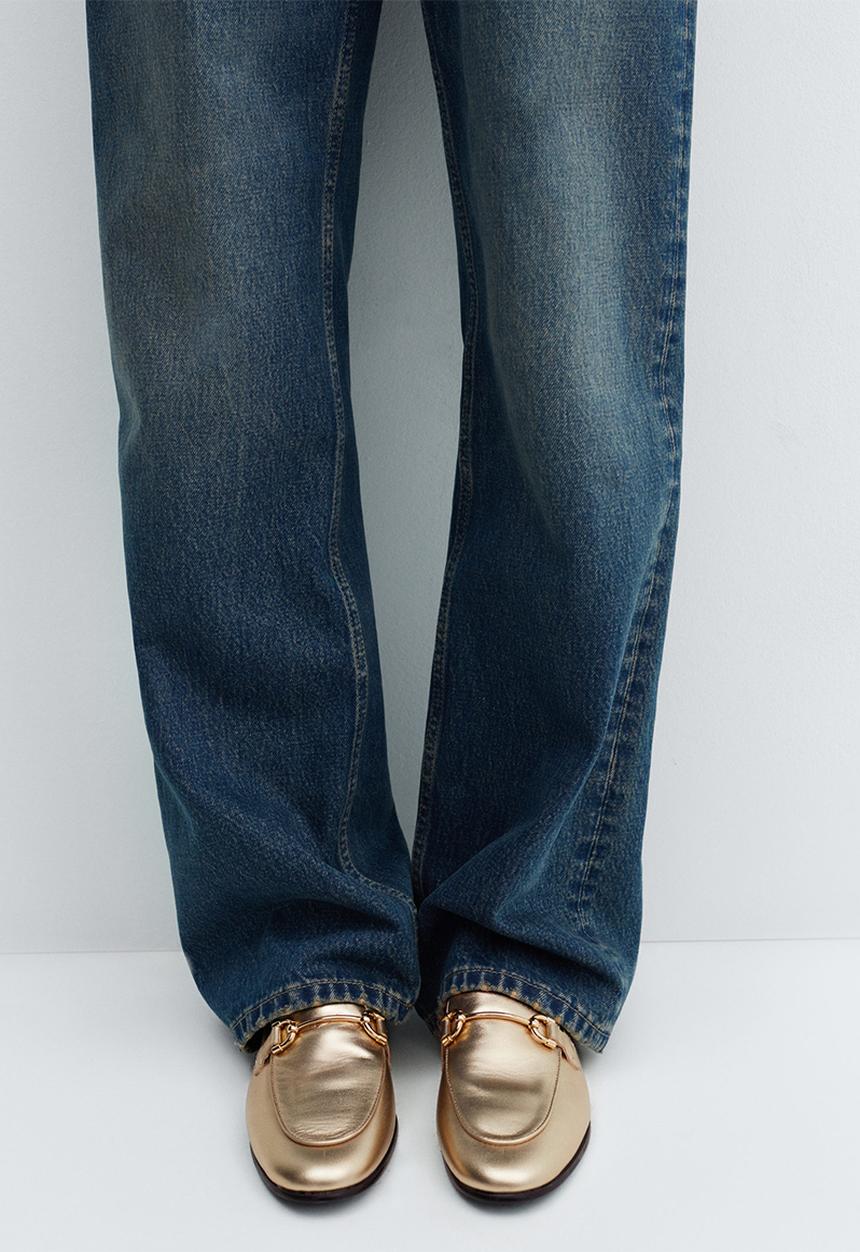 MANGO - Susan2 loafer - gold