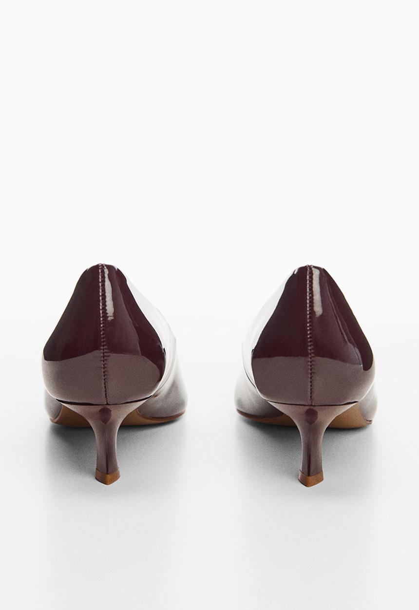 MANGO - Rocky kitten heel court - dark red