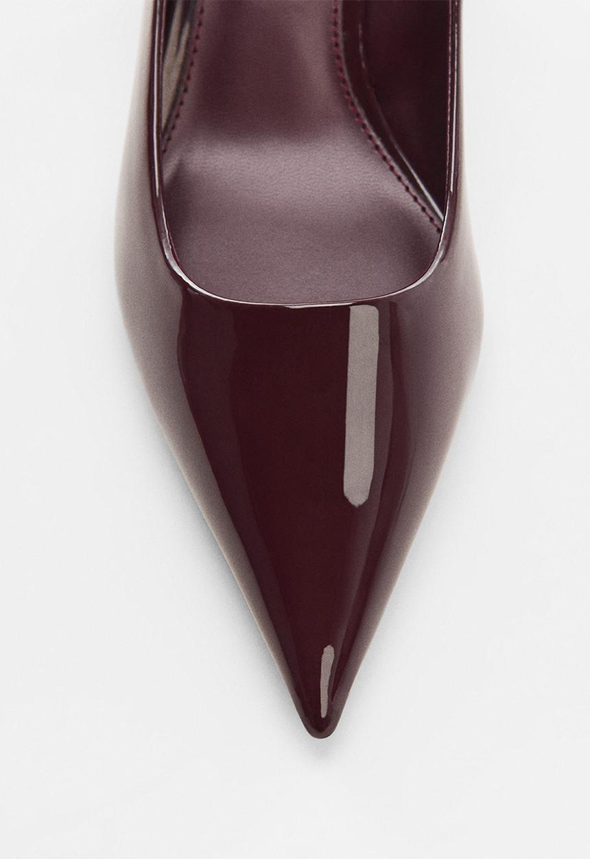 MANGO - Rocky kitten heel court - dark red