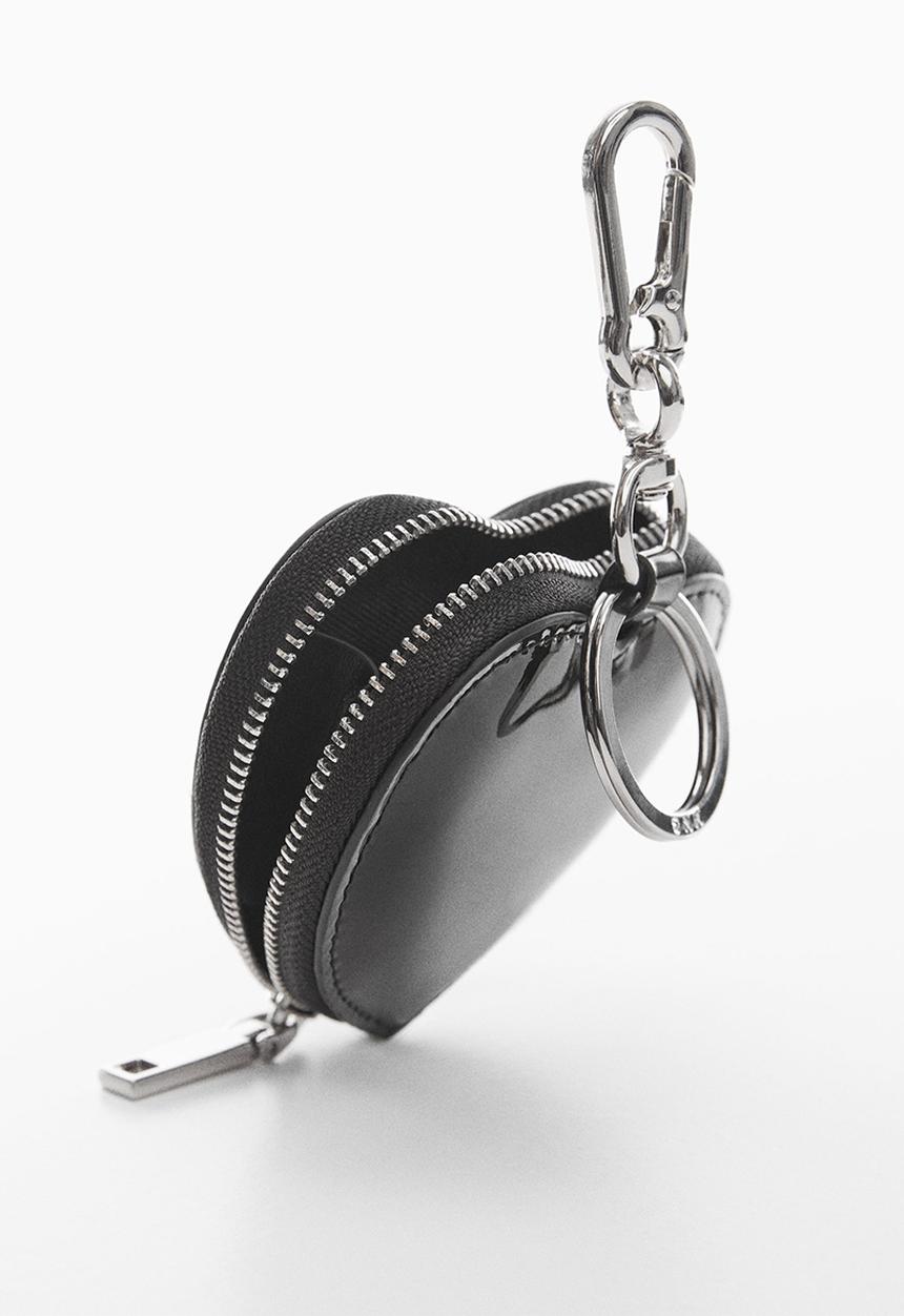 MANGO - Purse Heart - Black