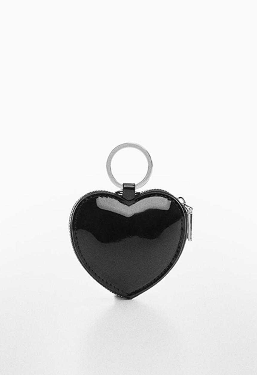 MANGO - Purse Heart - Black