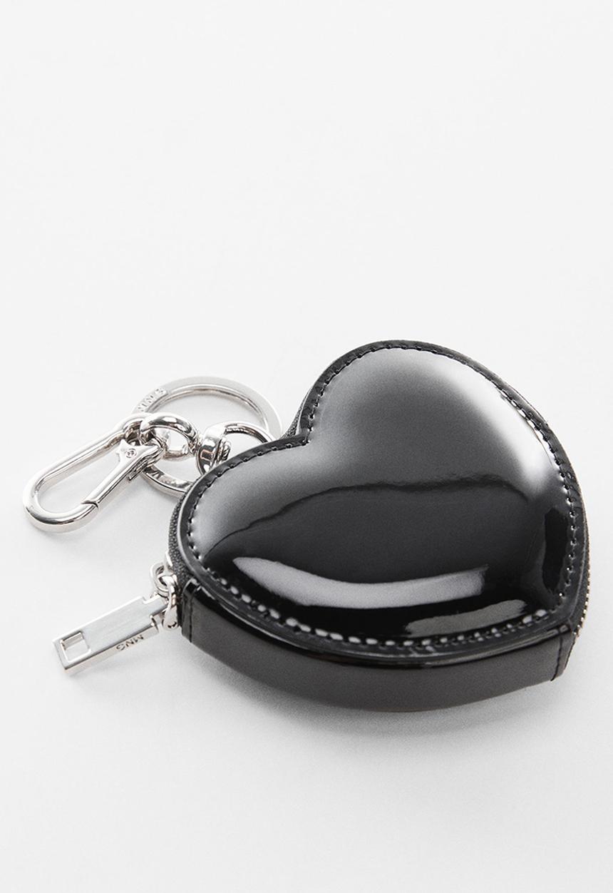 MANGO - Purse Heart - Black