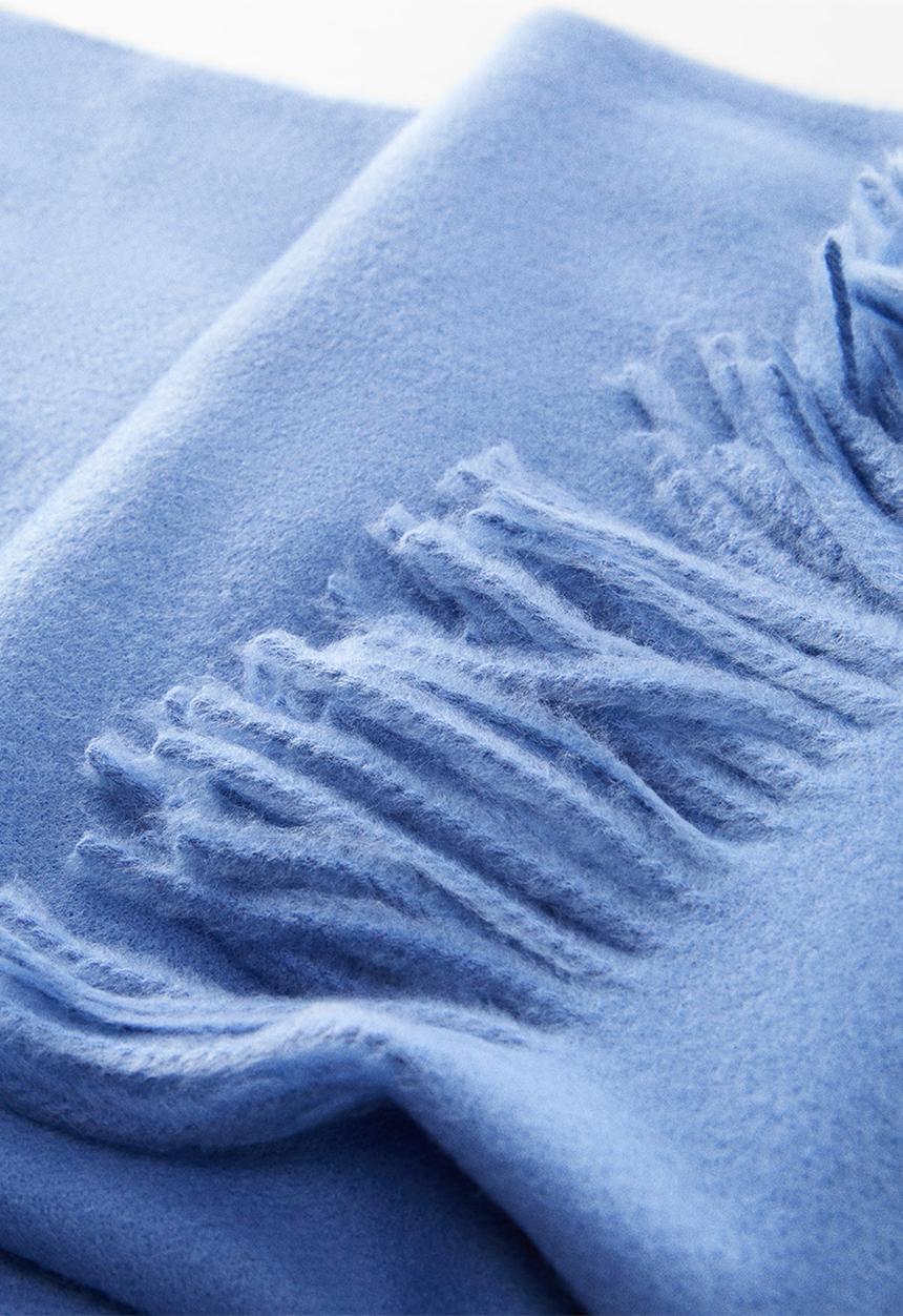 MANGO - Scarf sweet - Medium Blue