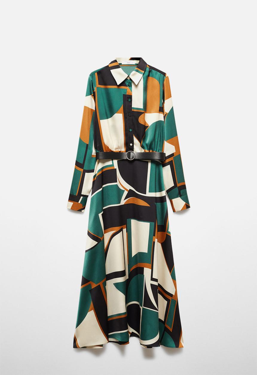 MANGO - Plus dress sevilla - green