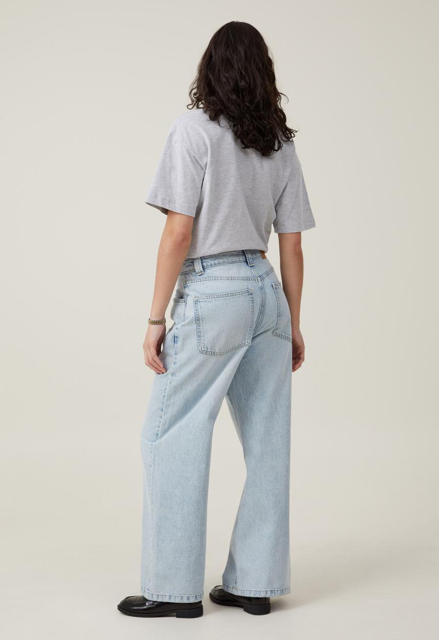 Cotton On - Super Baggy Jean - Palm Blue