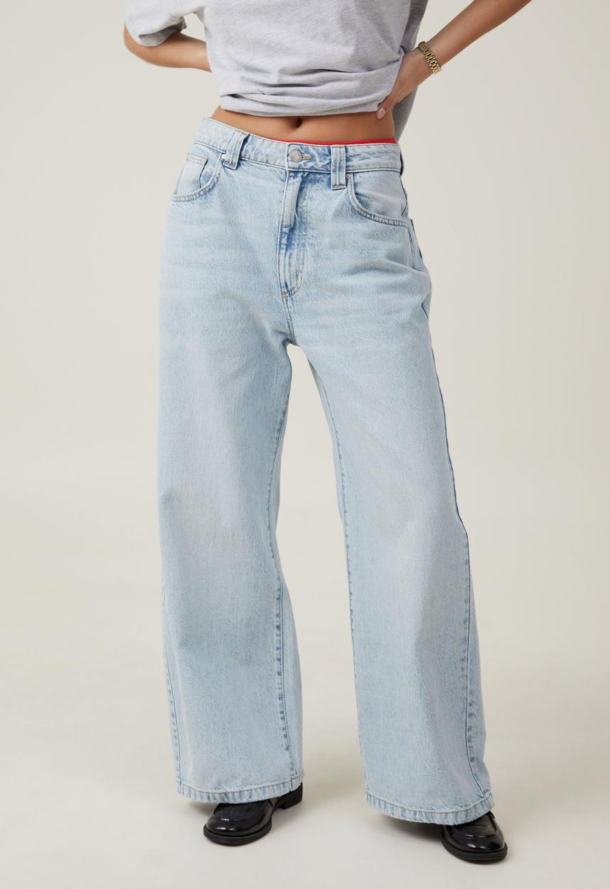 Cotton On - Super Baggy Jean - Palm Blue