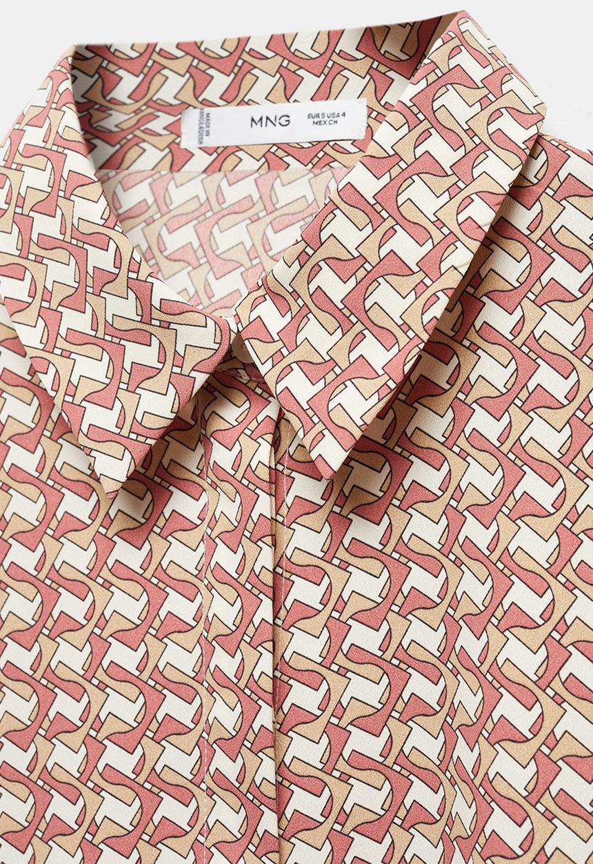 MANGO - Plus shirt basic - dark red