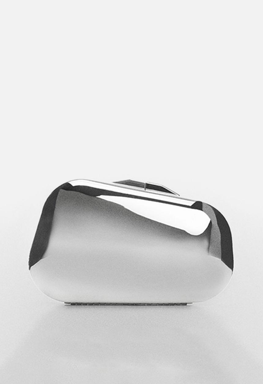 MANGO - Bag mch kenda top handle - silver