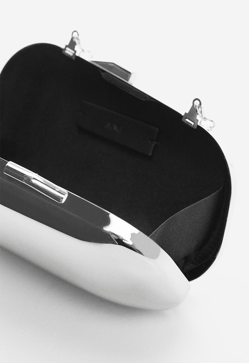 MANGO - Bag mch kenda top handle - silver
