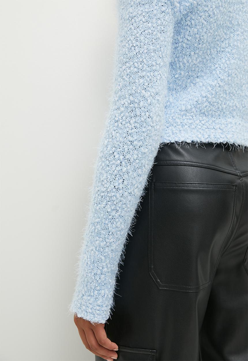 Fluffy cardi - light blue