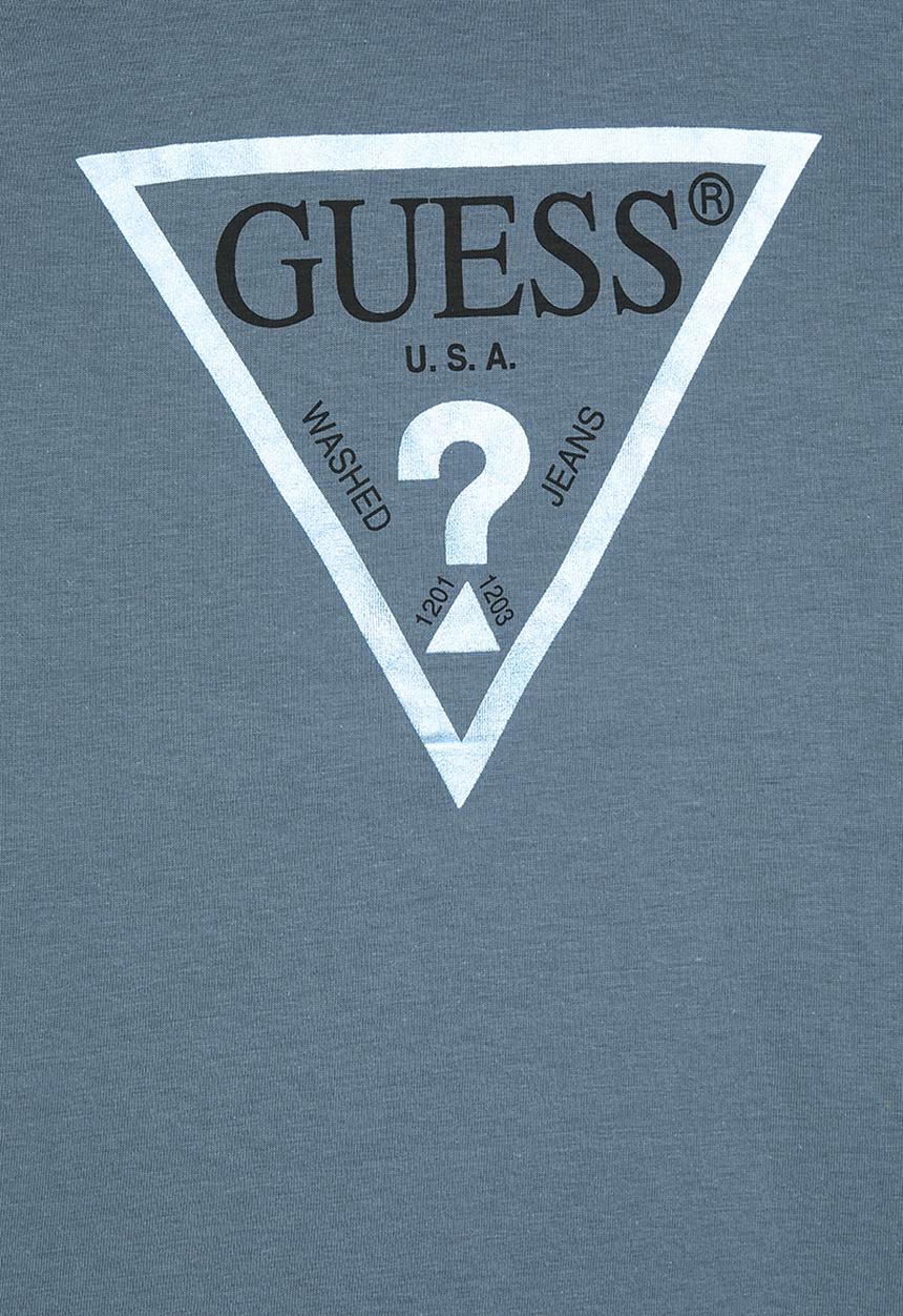 GUESS - Ls t-shirt_core - dark steel blue
