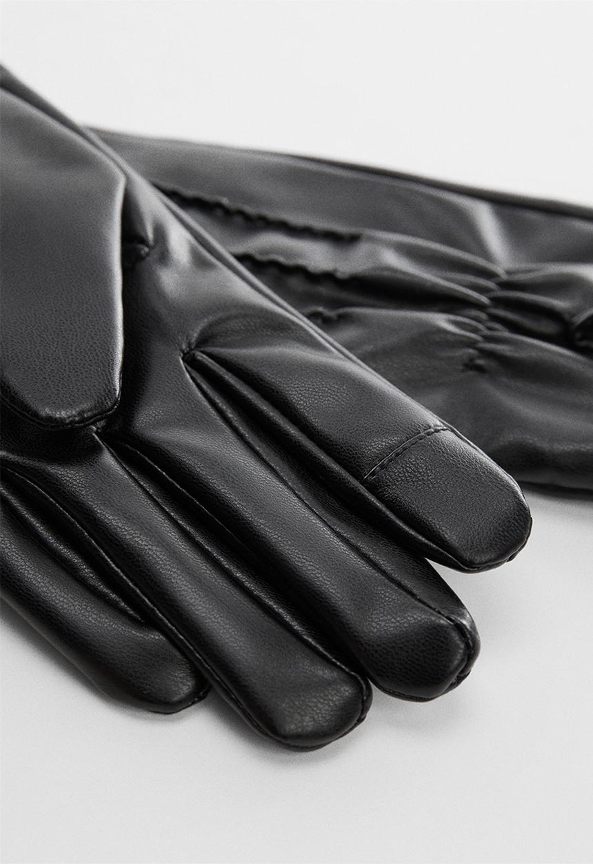 MANGO - Gloves octavia - Black