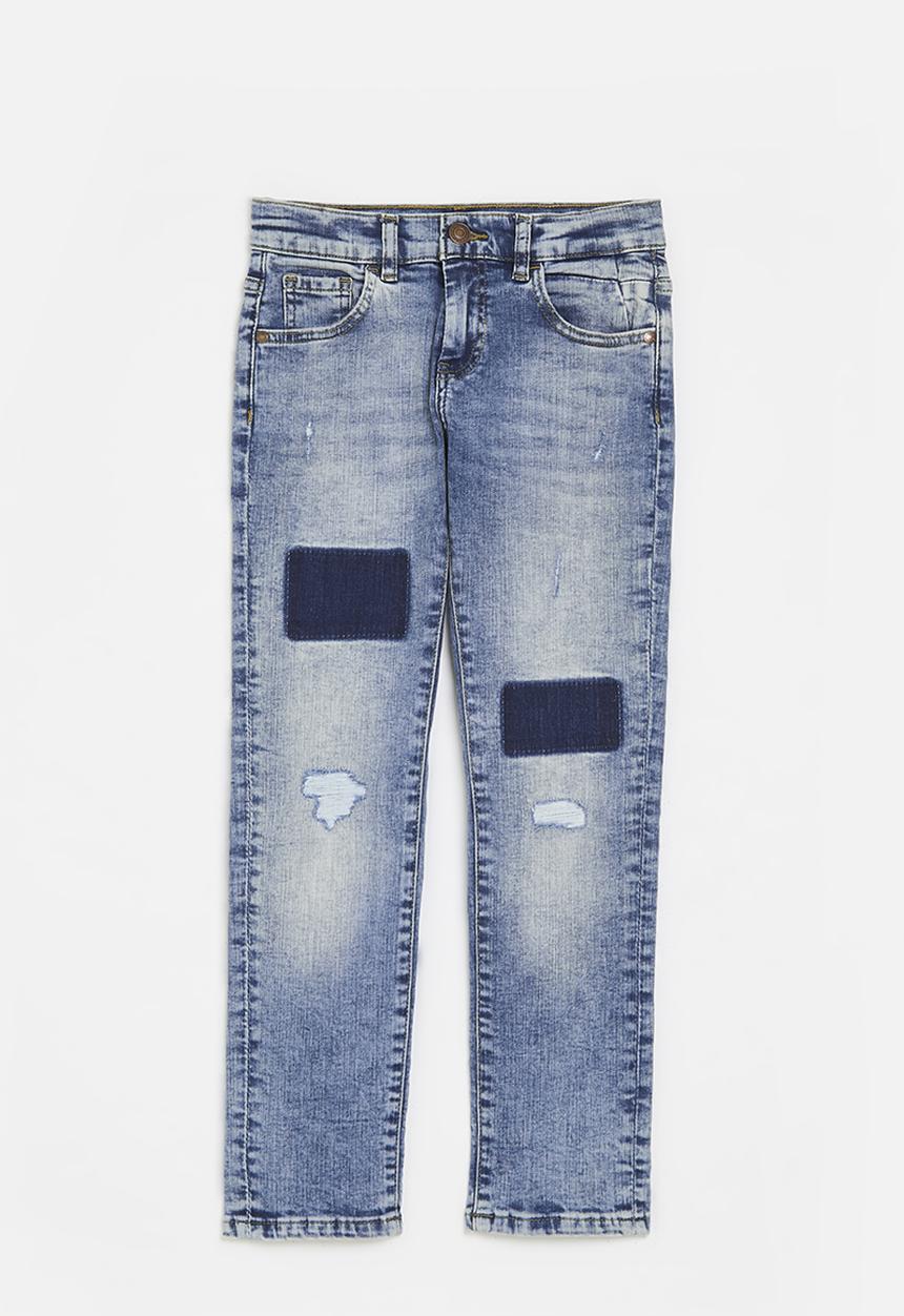 GUESS - Denim slim fit pants - blue