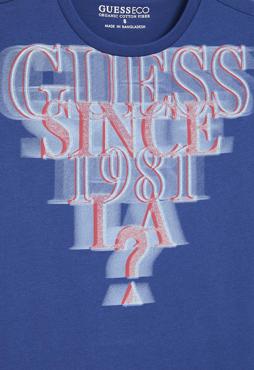GUESS - Short sleeve T-shirt - blue maya
