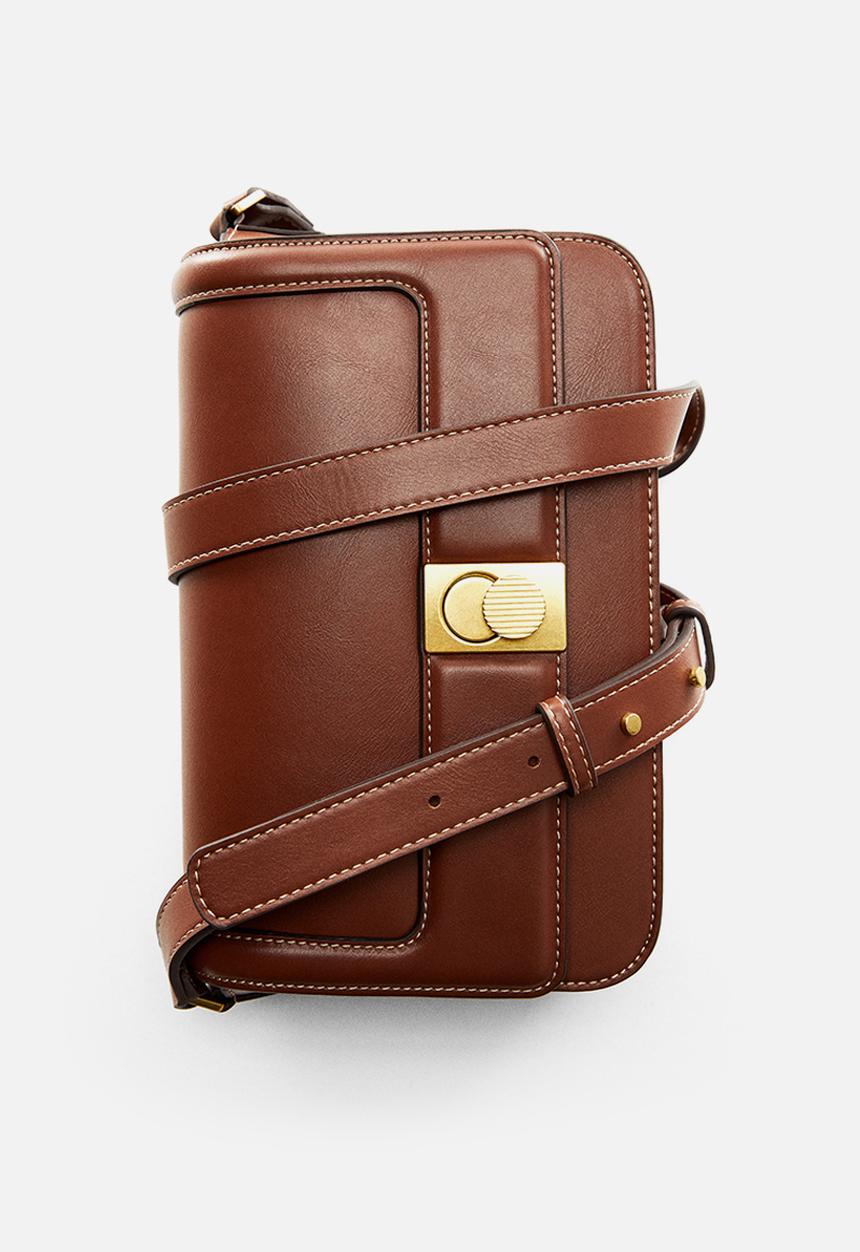 MANGO - Bag luxor - medium brown