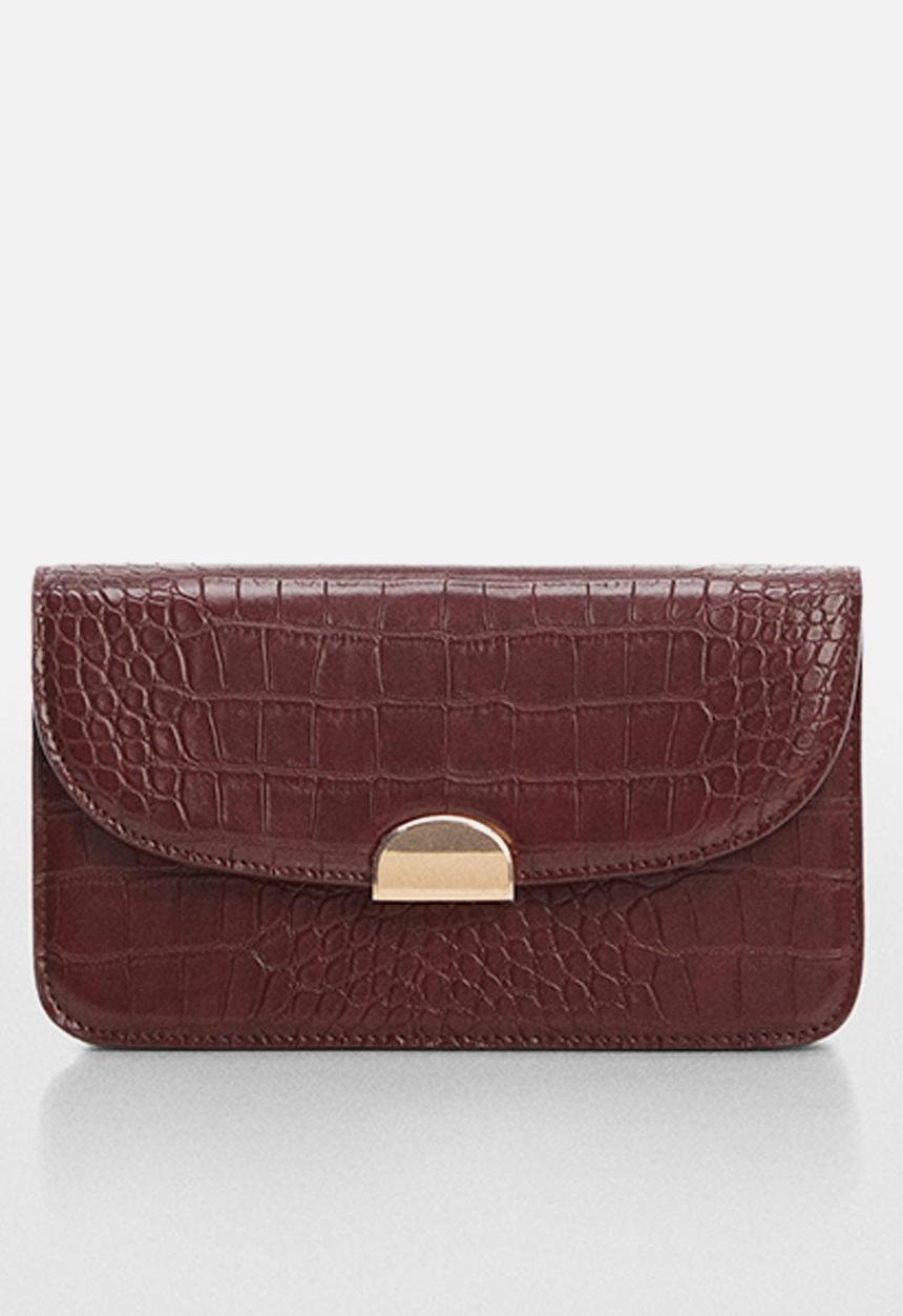 MANGO - Bag fabu - dark red