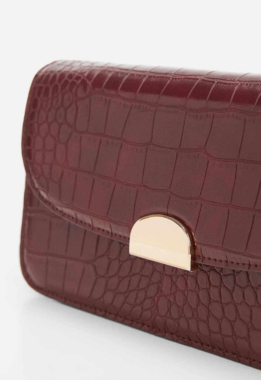 MANGO - Bag fabu - dark red