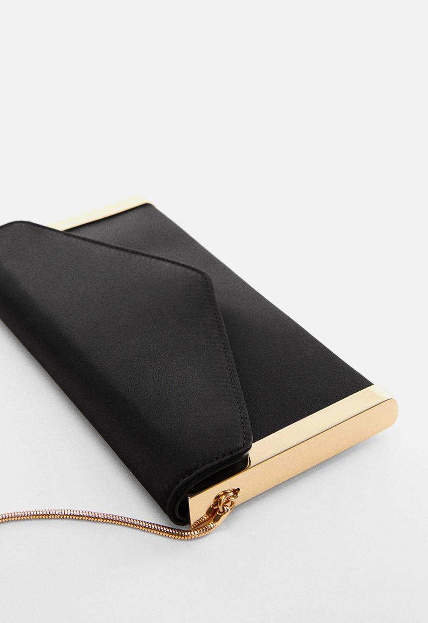 MANGO - Bag scarlet - black