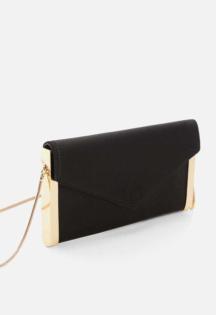 MANGO - Bag scarlet - black