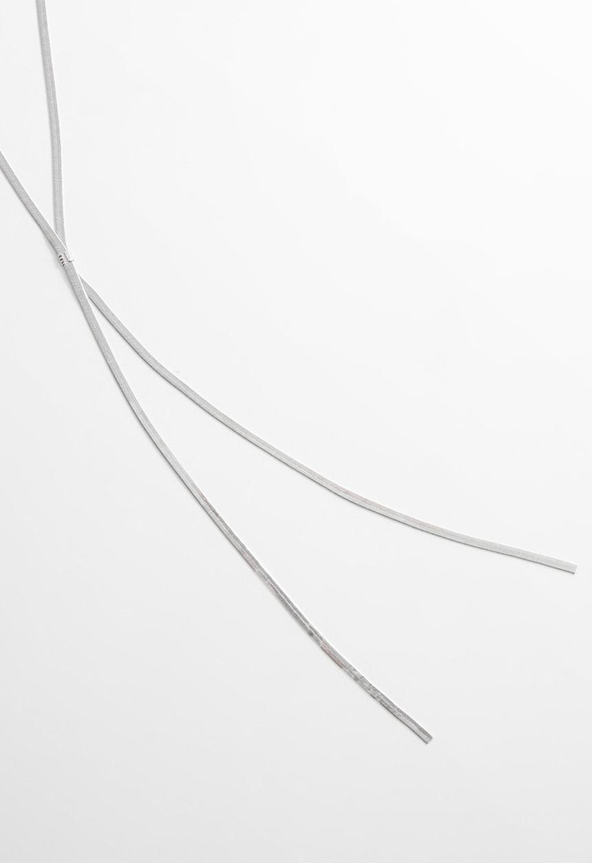 MANGO - Necklace tracy-- silver