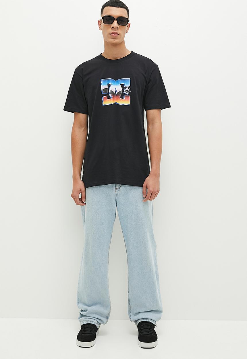 DC - Chrome star short sleeve - black garment dye 
