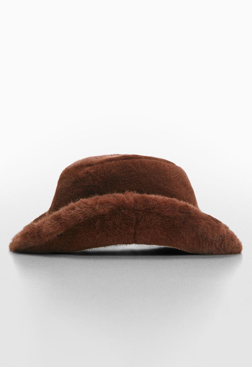 MANGO - Hat Cowfur -Brown