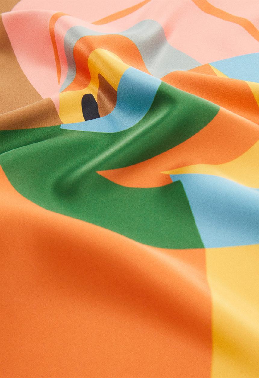 MANGO - Neck scarf Ariadna-Orange