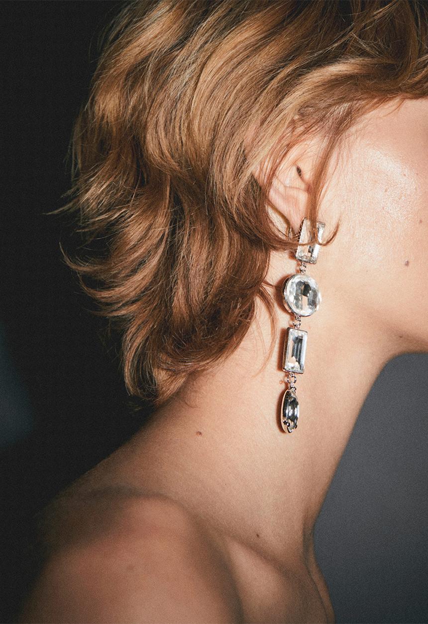 MANGO - Earrings Niza-Silver