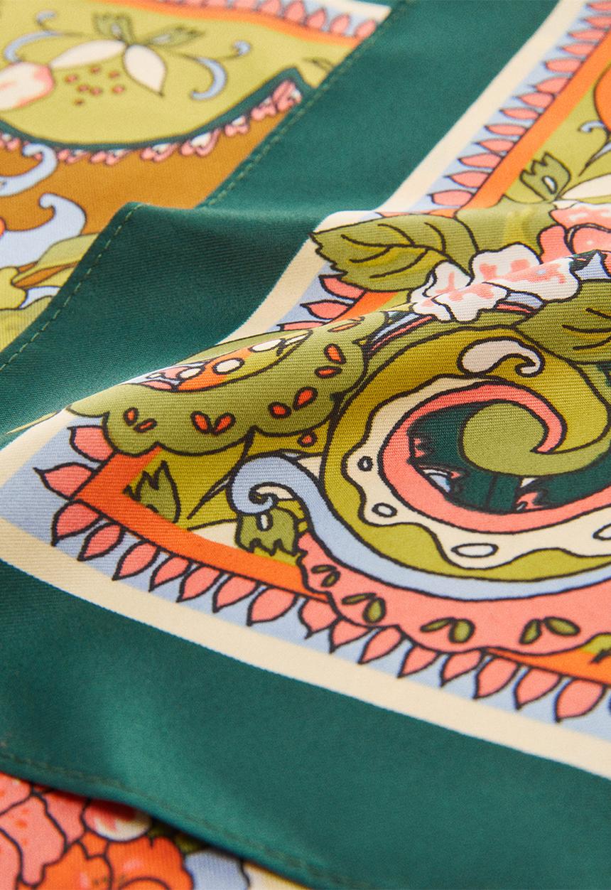 MANGO - Neck scarf Sienna -Green