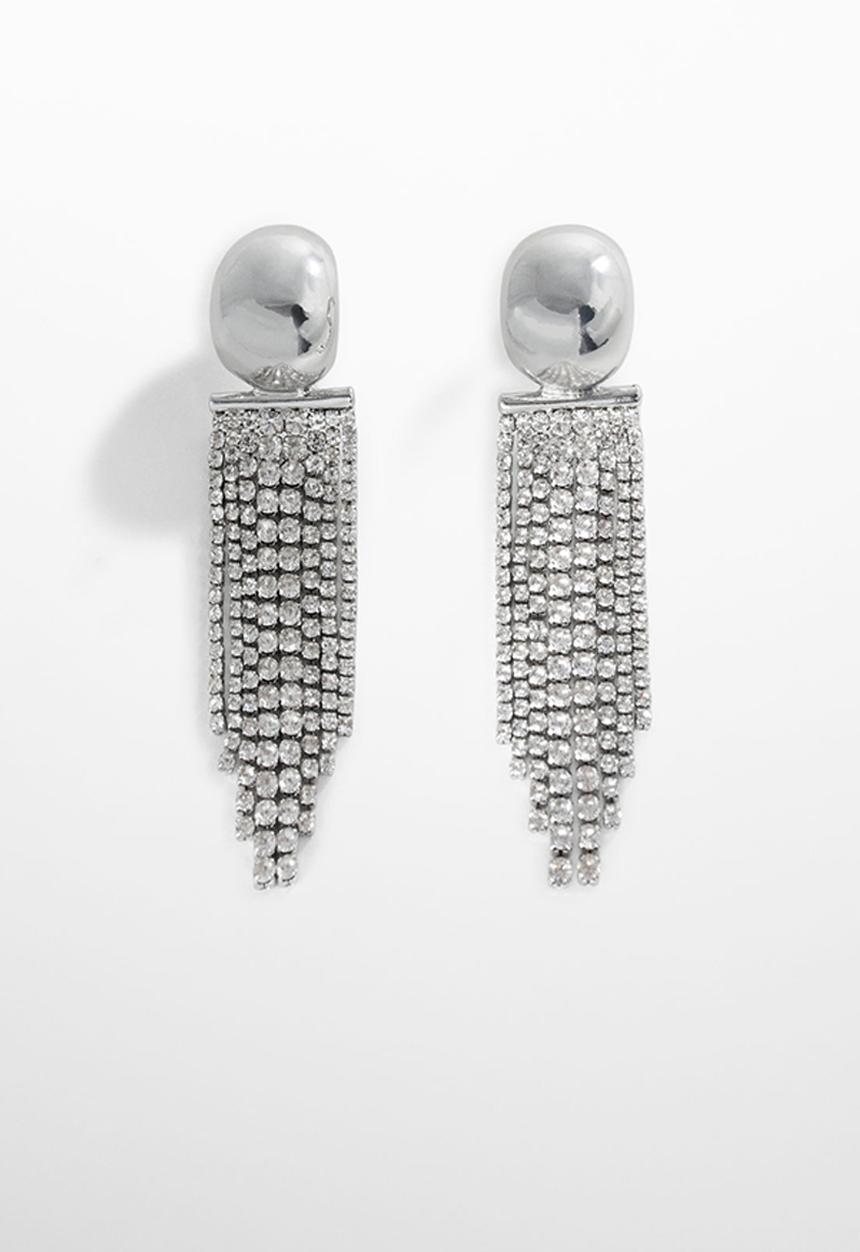 MANGO - Earrings nat-pl - silver