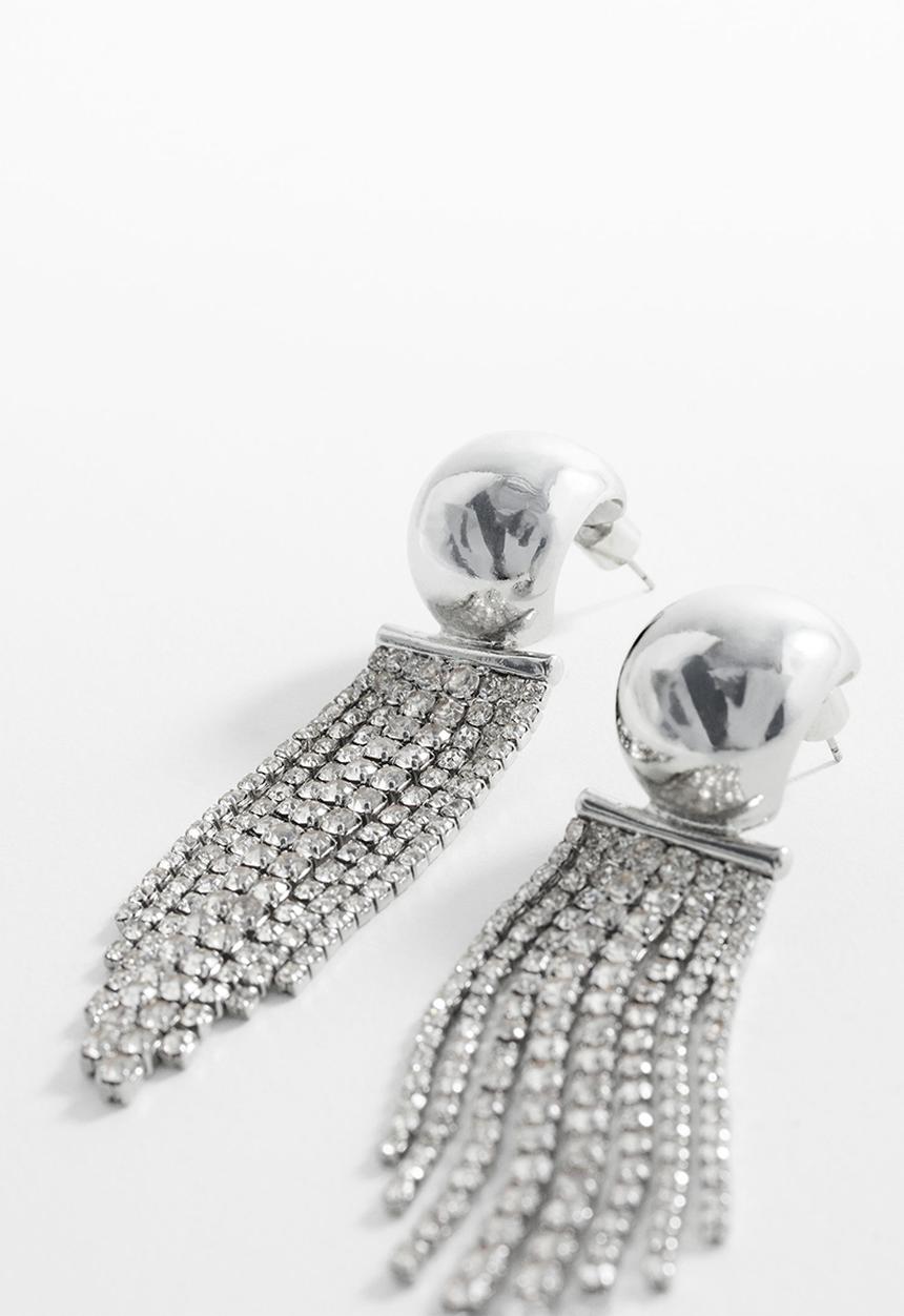 MANGO - Earrings nat-pl - silver