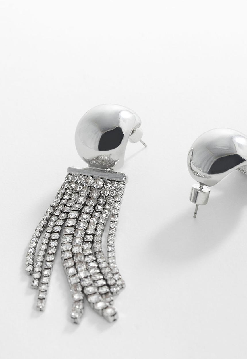 MANGO - Earrings nat-pl - silver