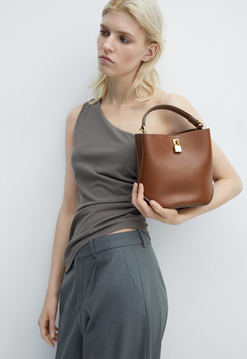 MANGO - Bag miguel - medium brown