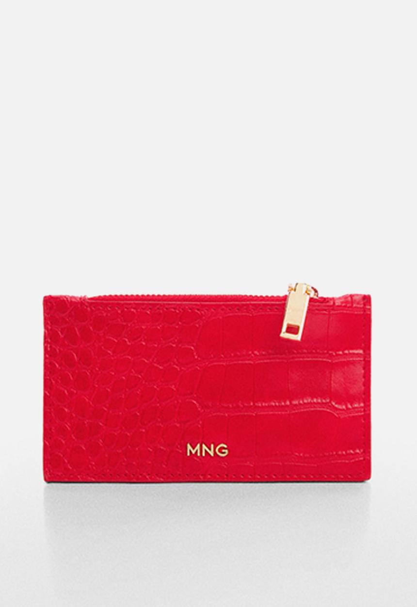 MANGO - Card holder oscar - red