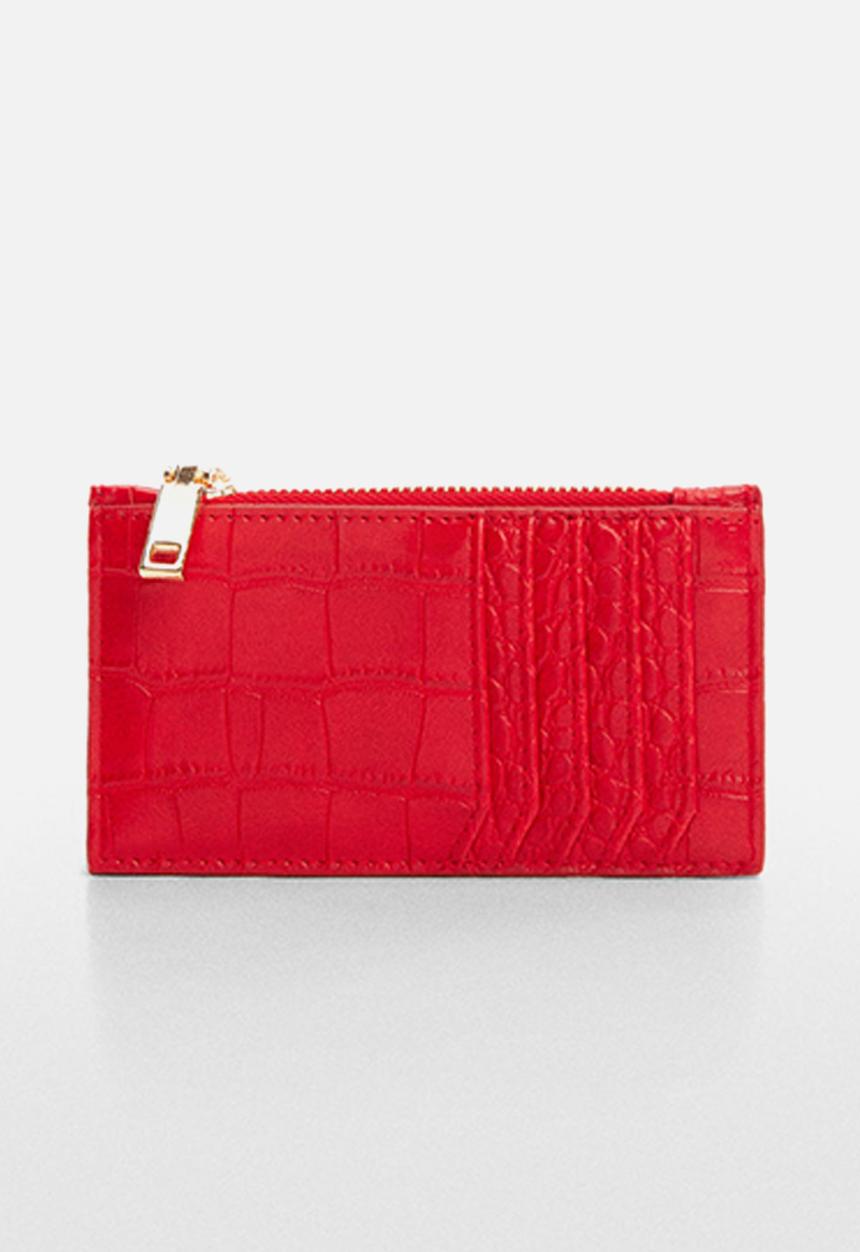 MANGO - Card holder oscar - red