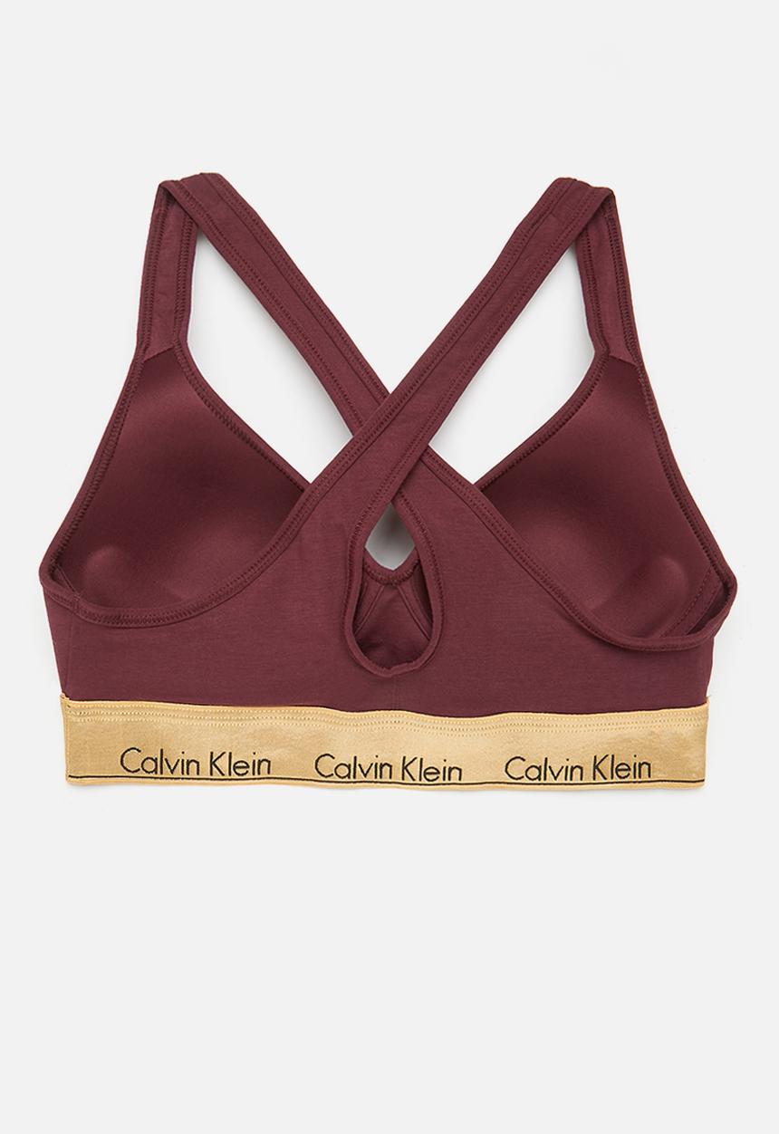 Calvin Klein - Bralette lift - tawny port