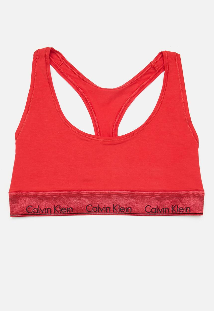 Calvin Klein - Unlined bralette - rouge