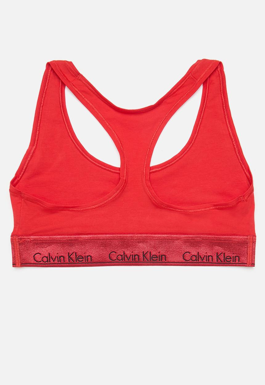 Calvin Klein - Unlined bralette - rouge