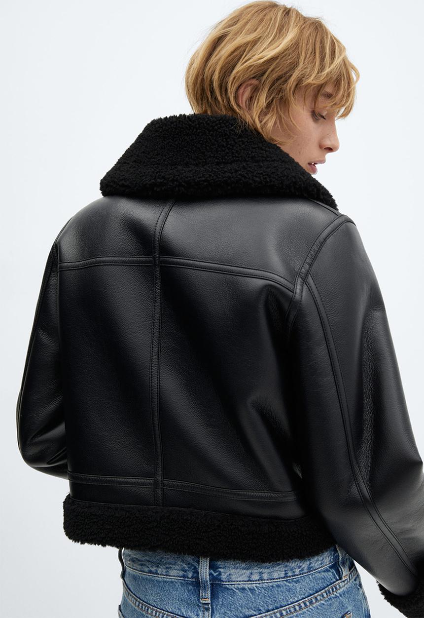MANGO - Jacket bicho - black