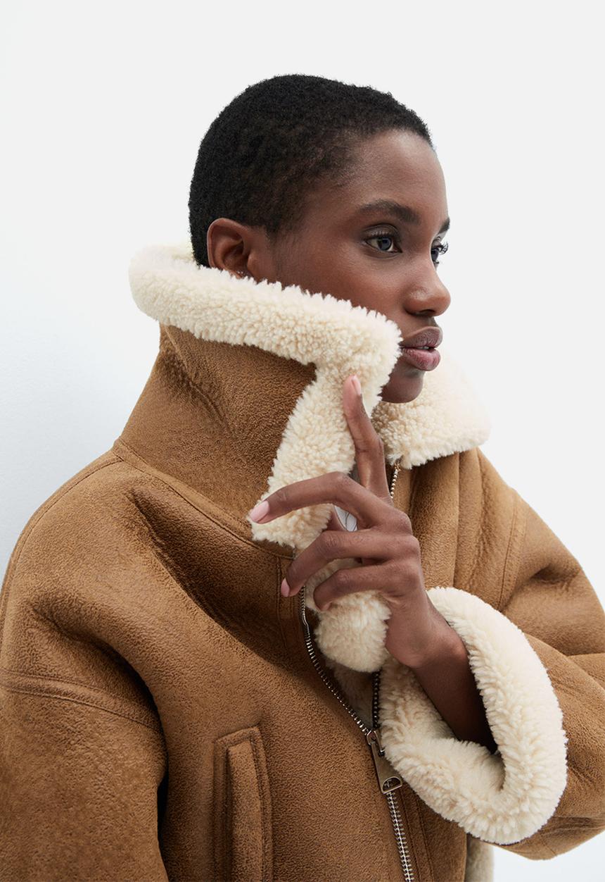 MANGO - Jacket crawford - light beige